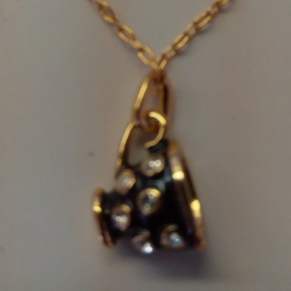 Kate Spade New Black Teacup Necklace - Picture 2 of 3